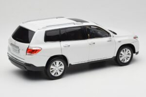 Toyota Highlander XU40 Alb Paudi Model 1:18 2043612-W1 Metal - imaginea 3 din 8