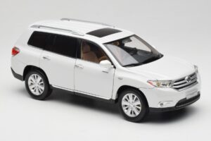Toyota Highlander XU40 Alb Paudi Model 1:18 2043612-W1 Metal - imaginea 6 din 8