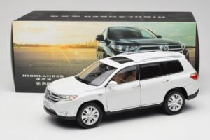 Toyota Highlander XU40 Alb Paudi Model 1:18 2043612-W1 Metal - imaginea 8 din 8