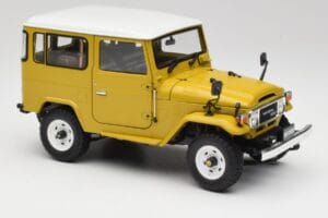 Toyota Land Cruiser FJ40 Galben Muștar Kyosho 1:18 08971Y Metal - imaginea 6 din 8