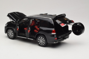 Toyota Land Cruiser LC200 Negru Kengfai 1:18 KF024-13 Metal - imaginea 5 din 8