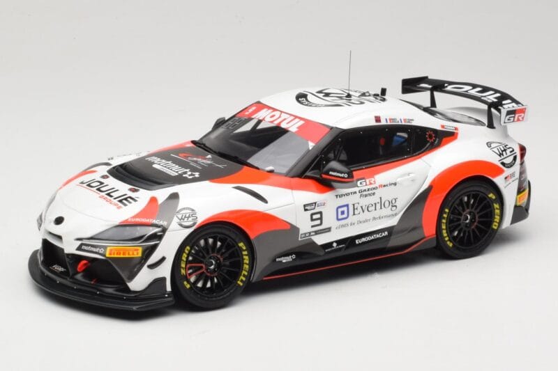 Toyota Supra A90 GT4 #9 E. Cheli / E. Joulie FFSA GT4 France 2020 Otto 1:18 OT1122 Rășină