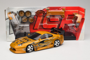 Toyota Supra A80 Auriu Tunerz Edition Hot Wheels 1:18 B6091 Metal - imaginea 2 din 7
