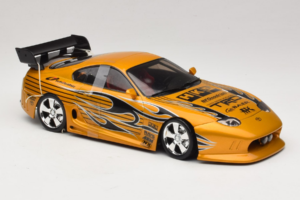 Toyota Supra A80 Auriu Tunerz Edition Hot Wheels 1:18 B6091 Metal - imaginea 5 din 7