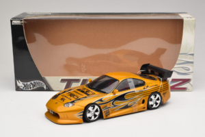 Toyota Supra A80 Auriu Tunerz Edition Hot Wheels 1:18 B6091 Metal - imaginea 7 din 7