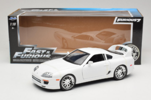 Toyota Supra Mk4 Alb Fast & Furious Jada 1:18 97509 Metal - imaginea 6 din 6