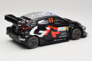 Toyota GR Yaris Rally1 #69 K. Rovanpera / J. Halttunen Rally Islas Canarias 2025 IXO 1:18 18RMC249A Metal - imaginea 2 din 6