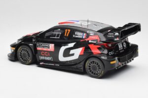 Toyota GR Yaris Rally1 #17 S. Ogier / V. Landais Rally Monte Carlo 2024 IXO 1:18 18RMC196 Metal - imaginea 5 din 6