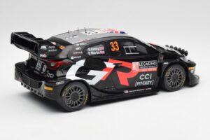Toyota Yaris Rally1 WRC #33 E. Evans / S. Martin Rally Monte Carlo Night Version 2024 IXO 1:18 18RMC197 Metal - imaginea 2 din 6