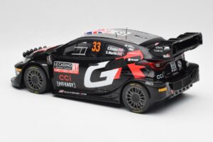 Toyota Yaris Rally1 WRC #33 E. Evans / S. Martin Rally Monte Carlo Night Version 2024 IXO 1:18 18RMC197 Metal - imaginea 5 din 6