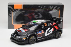 Toyota Yaris Rally1 WRC #33 E. Evans / S. Martin Rally Sweden 2024 IXO 1:18 18RMC200 Metal - imaginea 6 din 6