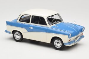 Trabant P50 Albastru Deschis Crem BoS Models 1:18 BOS035 Rășină - imaginea 4 din 6