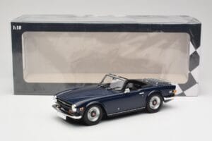 Triumph TR6 PI Albastru Închis Minichamps 1:18 155132032 Metal - imaginea 6 din 6