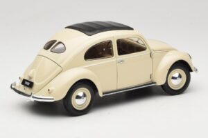 Volkswagen Beetle Type 1 Classic Alb Welly 1:18 18040W Metal - imaginea 3 din 8