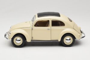 Volkswagen Beetle Type 1 Classic Alb Welly 1:18 18040W Metal - imaginea 4 din 8