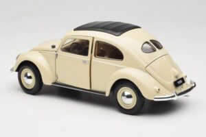 Volkswagen Beetle Type 1 Classic Alb Welly 1:18 18040W Metal - imaginea 7 din 8