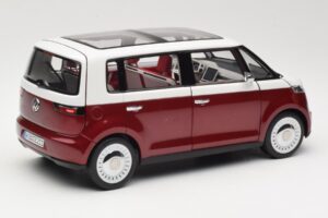 Volkswagen Bulli Minibus Concept Roșu & Alb Norev 1:18 7E9099203BL9 Metal - imaginea 3 din 8