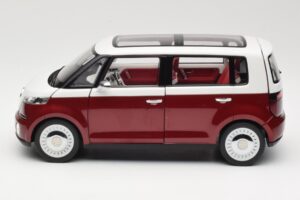Volkswagen Bulli Minibus Concept Roșu & Alb Norev 1:18 7E9099203BL9 Metal - imaginea 4 din 8