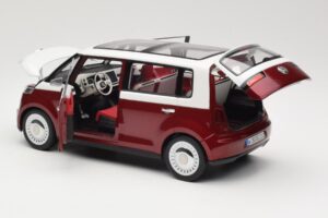 Volkswagen Bulli Minibus Concept Roșu & Alb Norev 1:18 7E9099203BL9 Metal - imaginea 5 din 8