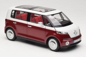 Volkswagen Bulli Minibus Concept Roșu & Alb Norev 1:18 7E9099203BL9 Metal - imaginea 6 din 8