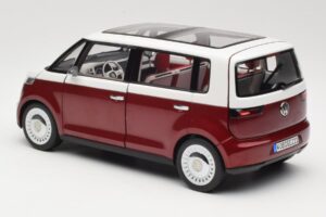 Volkswagen Bulli Minibus Concept Roșu & Alb Norev 1:18 7E9099203BL9 Metal - imaginea 7 din 8