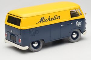 Volkswagen T1 Combi Michelin Negru & Galben Solido 1:18 9406 Metal - imaginea 3 din 8
