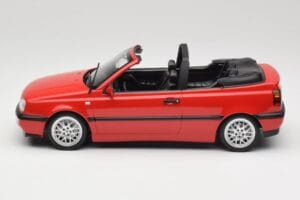 Volkswagen Golf Cabriolet Mk3 Roșu Norev 1:18 188433 Metal - imaginea 3 din 6