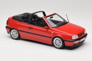 Volkswagen Golf Cabriolet Mk3 Roșu Norev 1:18 188433 Metal - imaginea 4 din 6