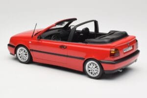 Volkswagen Golf Cabriolet Mk3 Roșu Norev 1:18 188433 Metal - imaginea 5 din 6