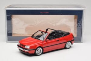 Volkswagen Golf Cabriolet Mk3 Roșu Norev 1:18 188433 Metal - imaginea 6 din 6