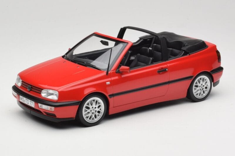 Volkswagen Golf Cabriolet Mk3 Roșu Norev 1:18 188433 Metal