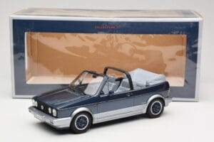 Volkswagen Golf Mk1 Cabriolet Bel Air Blue Metallic Norev 1:18 188404 Metal - imaginea 6 din 6