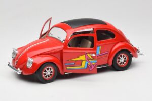 Volkswagen Beetle Roșu Solido 1:18 8306 Metal - imaginea 2 din 8