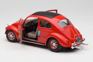 Volkswagen Beetle Roșu Solido 1:18 8306 Metal - imaginea 5 din 8