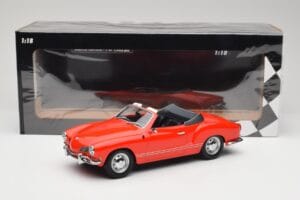 Volkswagen Karmann Ghia Cabriolet Roșu Minichamps 1:18 155054030 Metal - imaginea 6 din 6