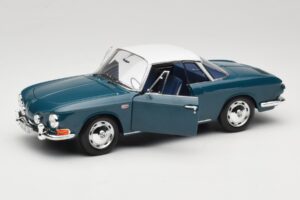 Volkswagen Karmann Ghia Type 34 1500 Sea Blue Norev 1:18 188646 Metal - imaginea 2 din 8
