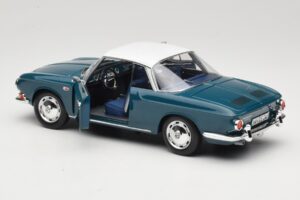 Volkswagen Karmann Ghia Type 34 1500 Sea Blue Norev 1:18 188646 Metal - imaginea 5 din 8