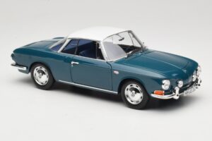 Volkswagen Karmann Ghia Type 34 1500 Sea Blue Norev 1:18 188646 Metal - imaginea 6 din 8
