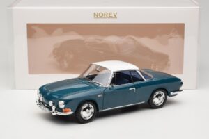 Volkswagen Karmann Ghia Type 34 1500 Sea Blue Norev 1:18 188646 Metal - imaginea 8 din 8