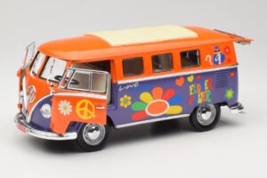 Volkswagen Microbus T1 Flower Power Road Signature 1:18 92329 Metal - imaginea 2 din 8
