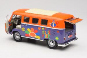 Volkswagen Microbus T1 Flower Power Road Signature 1:18 92329 Metal - imaginea 5 din 8