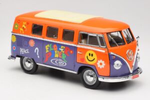 Volkswagen Microbus T1 Flower Power Road Signature 1:18 92329 Metal - imaginea 6 din 8