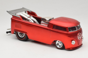 Volkswagen T1 Camionetă Roșu Hot Wheels 1:18 J2895 Metal - imaginea 6 din 8