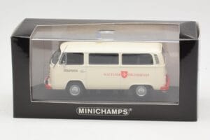 Volkswagen T2 Ambulance Malteser Hilfsdienst Minichamps 1:43 400053092 Metal - imaginea 4 din 4
