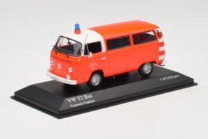 Volkswagen T2 Bus Pompieri Frankfurt Minichamps 1:43 400053091 Metal - imaginea 2 din 4