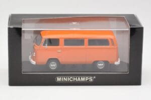 Volkswagen T2 Bus Portocaliu Minichamps 1:43 400053000 Metal - imaginea 4 din 4
