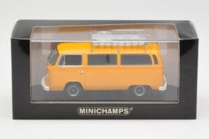 Volkswagen T2 Bus Galben Minichamps 1:43 400053002 Metal - imaginea 4 din 4