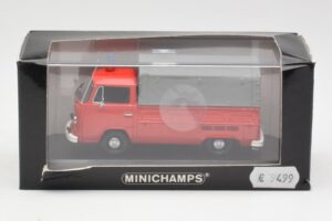 Volkswagen T2 Flatbed Pompieri Dortmund Minichamps 1:43 400053290 Metal - imaginea 4 din 4