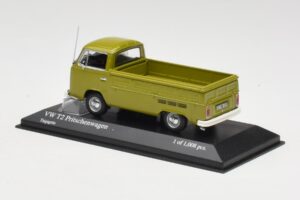 Volkswagen T2 Flatbed Verde Minichamps 1:43 400053202 Metal - imaginea 3 din 4