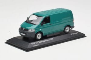 Volkswagen T5 Transporter Verde Minichamps 1:43 400052261 Metal - imaginea 2 din 4
